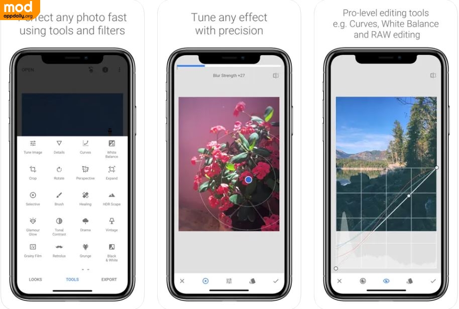 Download Snapseed mod apk latest 2022