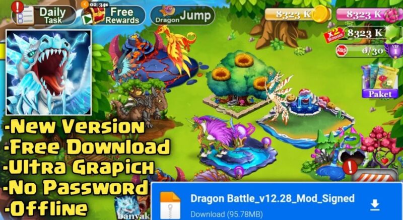Dragon Battle Mod Apk v13.35 (Unlimited Money)