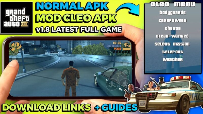 GTA 3 Mod Apk V1.8 (Full Money) + Data  APPDAILY STORE