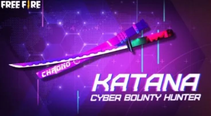 Cyber Bounty Hunter Katana - best katana skins in free fire