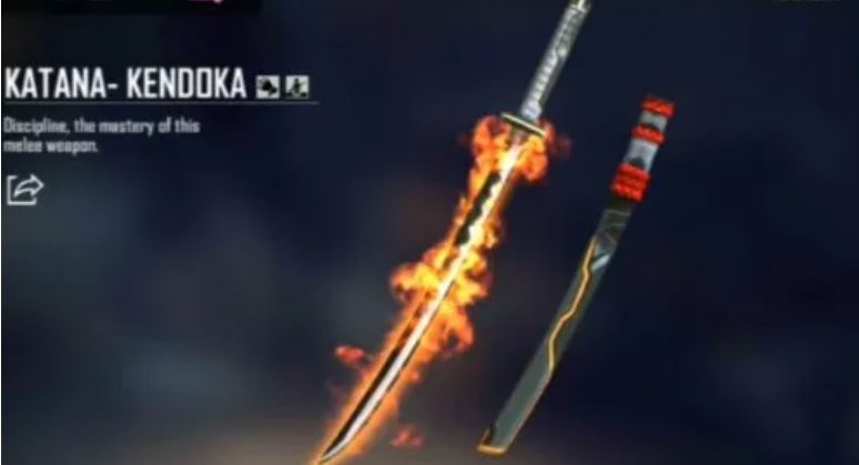 Kendoka Katana - best katana skins in free fire