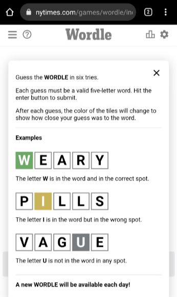 How to play the game wordle on android