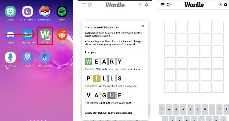 How to play the game wordle on android - step-by-tep tutorial