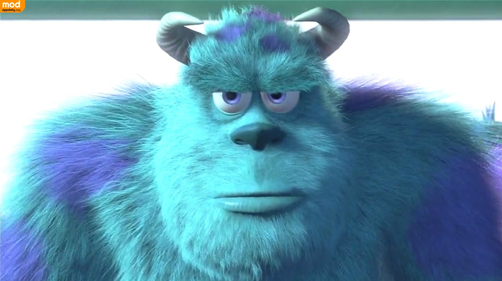 As he learned that laughter was 10 times more potent than screaming, Sullivan - Blue Monster from Monsters Inc introduces the idea of harvesting human children's laughter in Monsters at Work