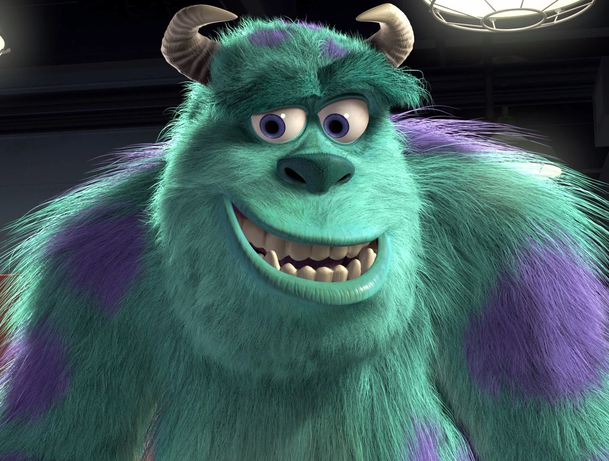 However, when Hardscrabble mentions that he is short one player to qualify, Sullivan - Blue Monster from Monsters Inc seizes the moment and smugly joins the squad because Mike has no other option, successfully qualifying for the games