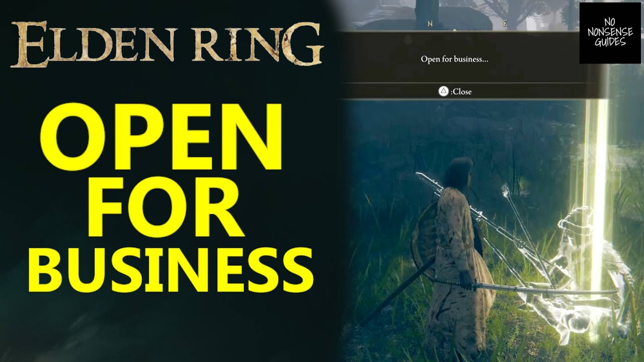 Open for Business Elden Ring