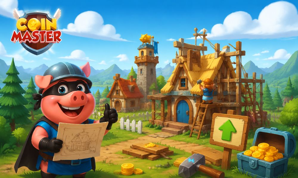 Xây làng Coin Master là gì và cách nâng cấp công trình trong game