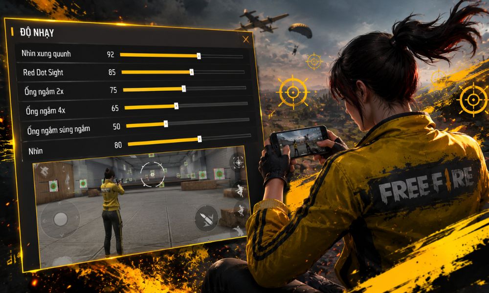 Cách chỉnh độ nhạy Free Fire để dễ bắn
