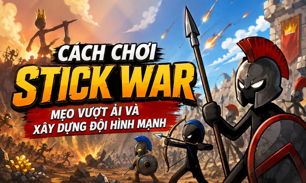 Cách chơi Stick War - Mẹo vượt ải và xây dựng đội hình mạnh