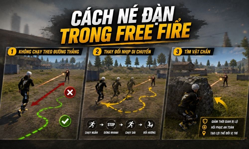 Cách né đạn trong Free Fire