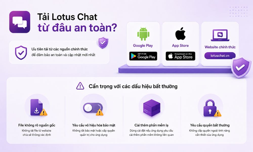 Tải Lotus Chat từ đâu an toàn?