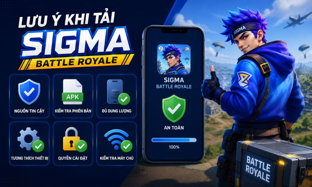 Những lưu ý khi tải Sigma Battle Royale