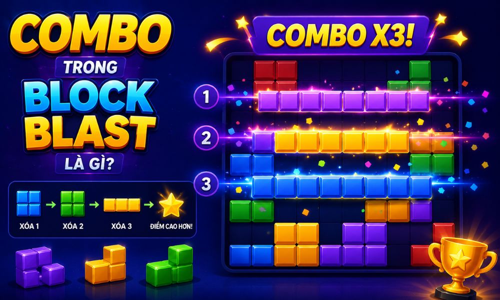 Combo trong Block Blast là gì?
