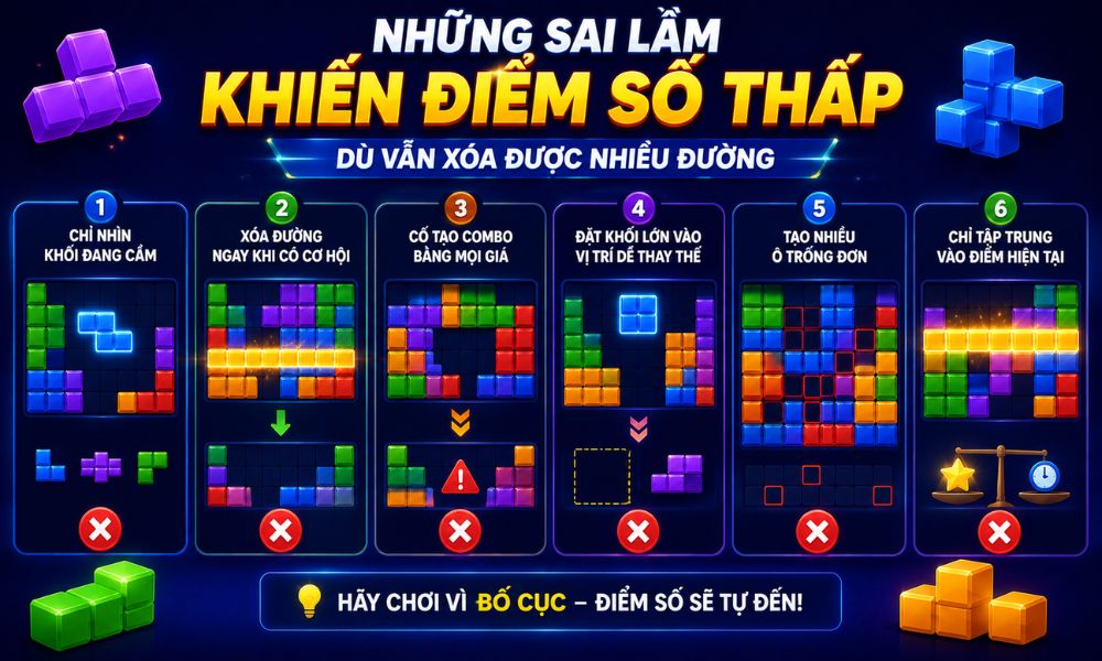 Những sai lầm khiến điểm số thấp dù vẫn xóa được nhiều đường