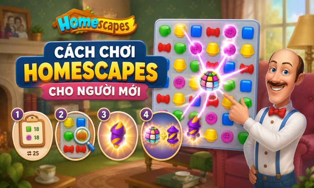 Cách chơi Homescapes cho người mới