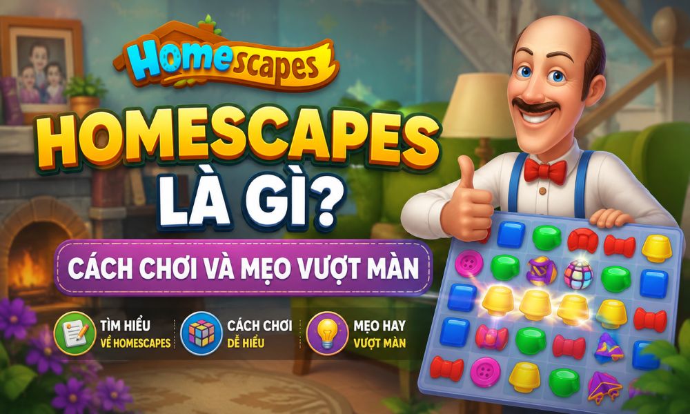 Homescapes là gì? Cách chơi và mẹo vượt màn