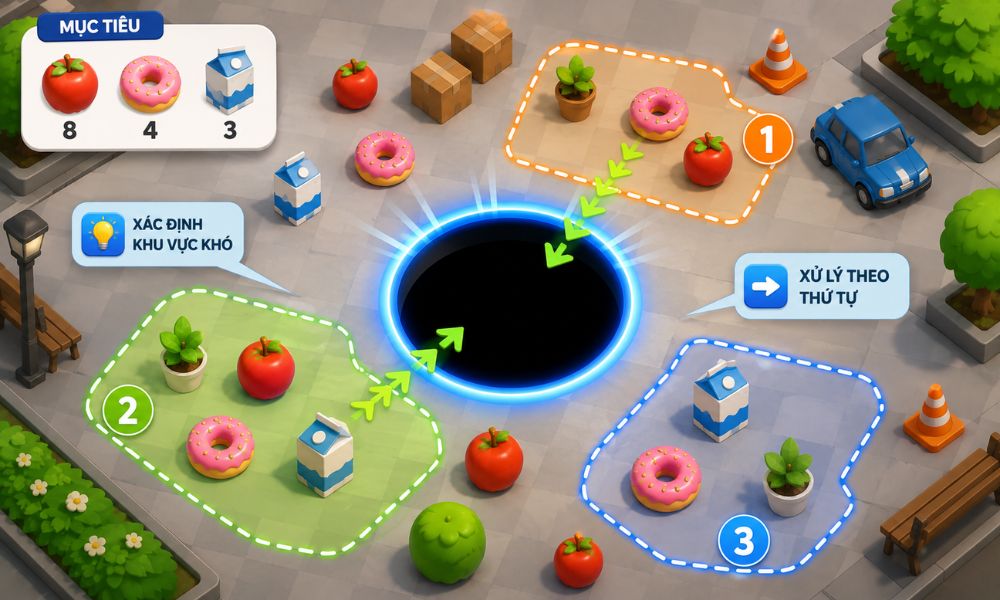 Cách vượt màn All in Hole nhanh