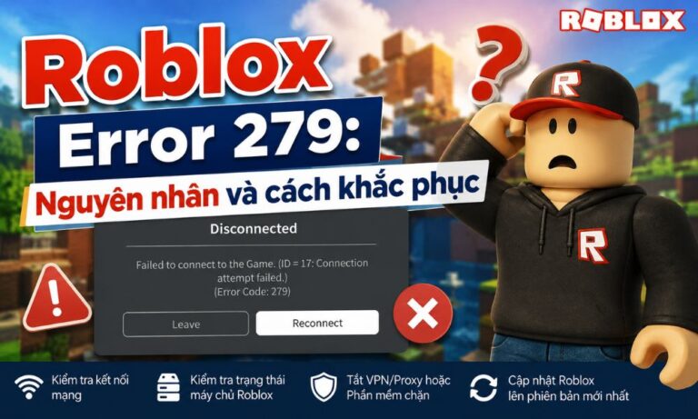Roblox Error 279: Nguyên nhân và cách khắc phục